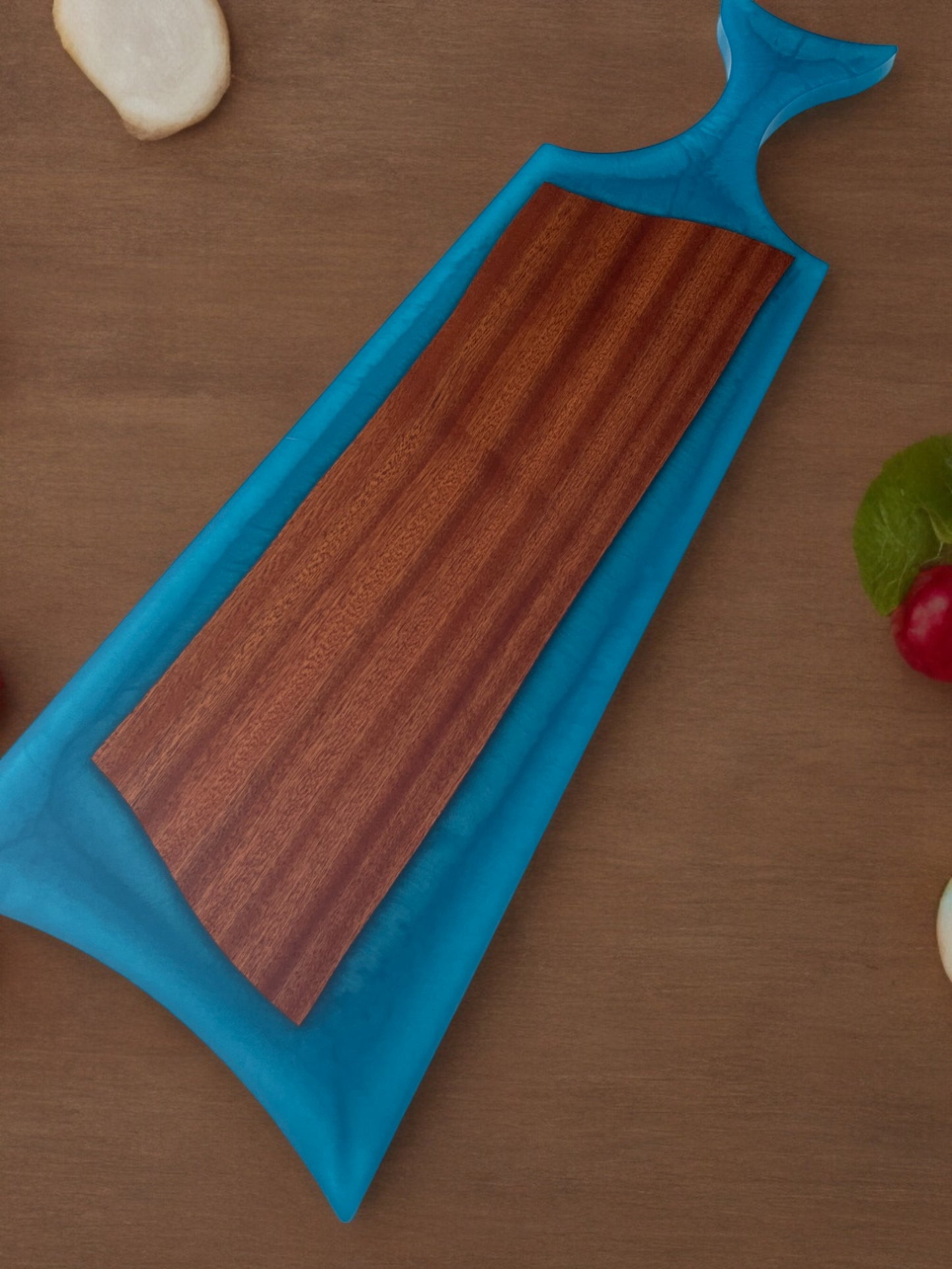 Handcrafted Charcuterie/Cutting Board - African Sapele Wood
