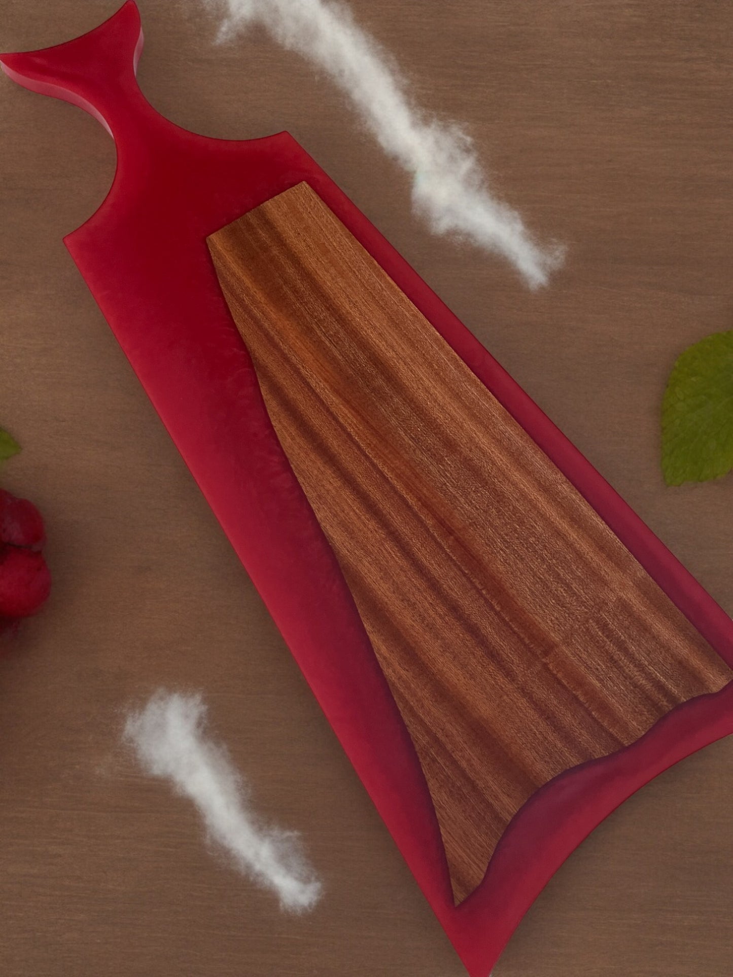 Handcrafted Charcuterie/Cutting Board - African Sapele Wood