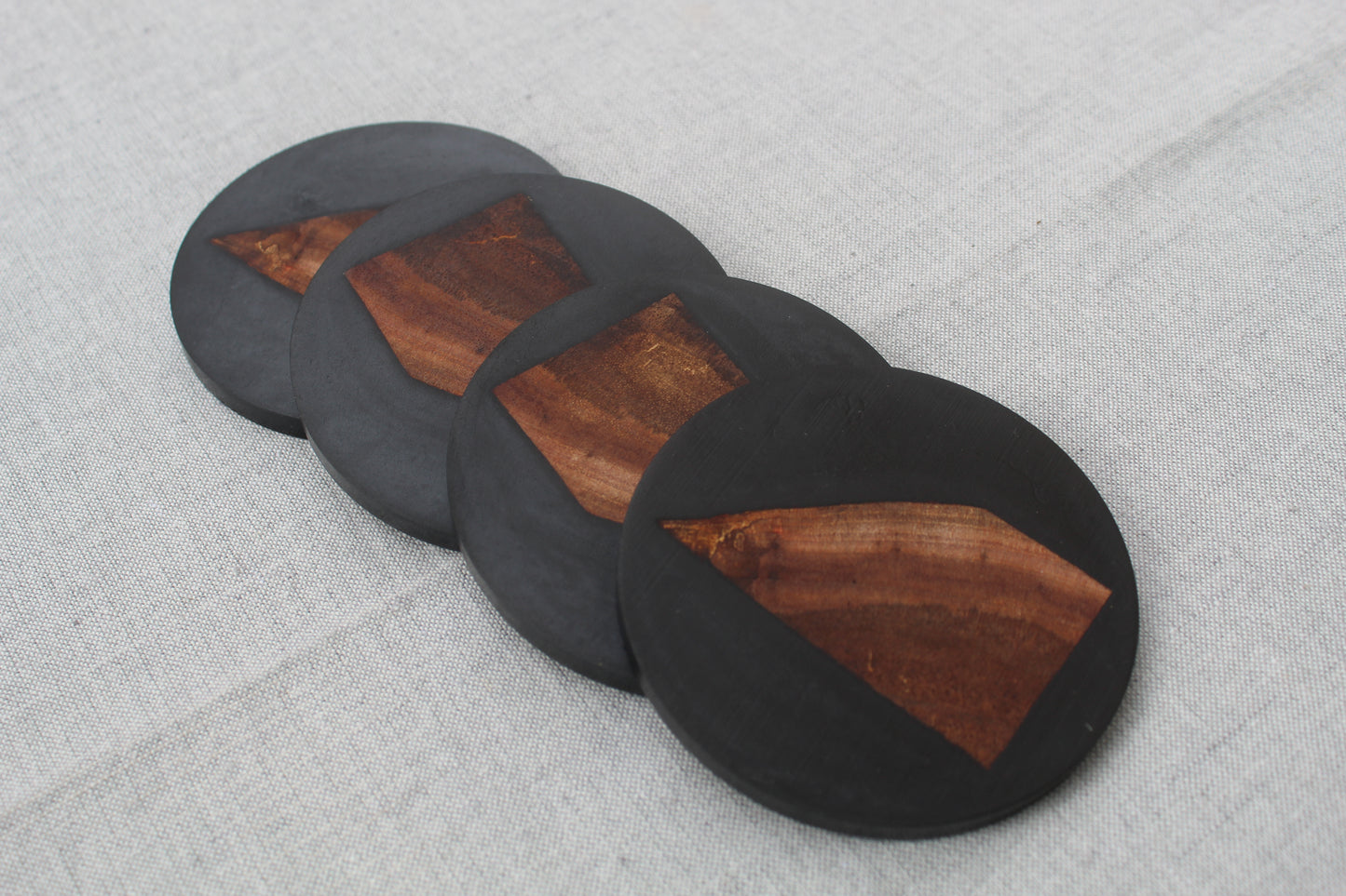 Handcrafted Hawaiian Koa Coasters