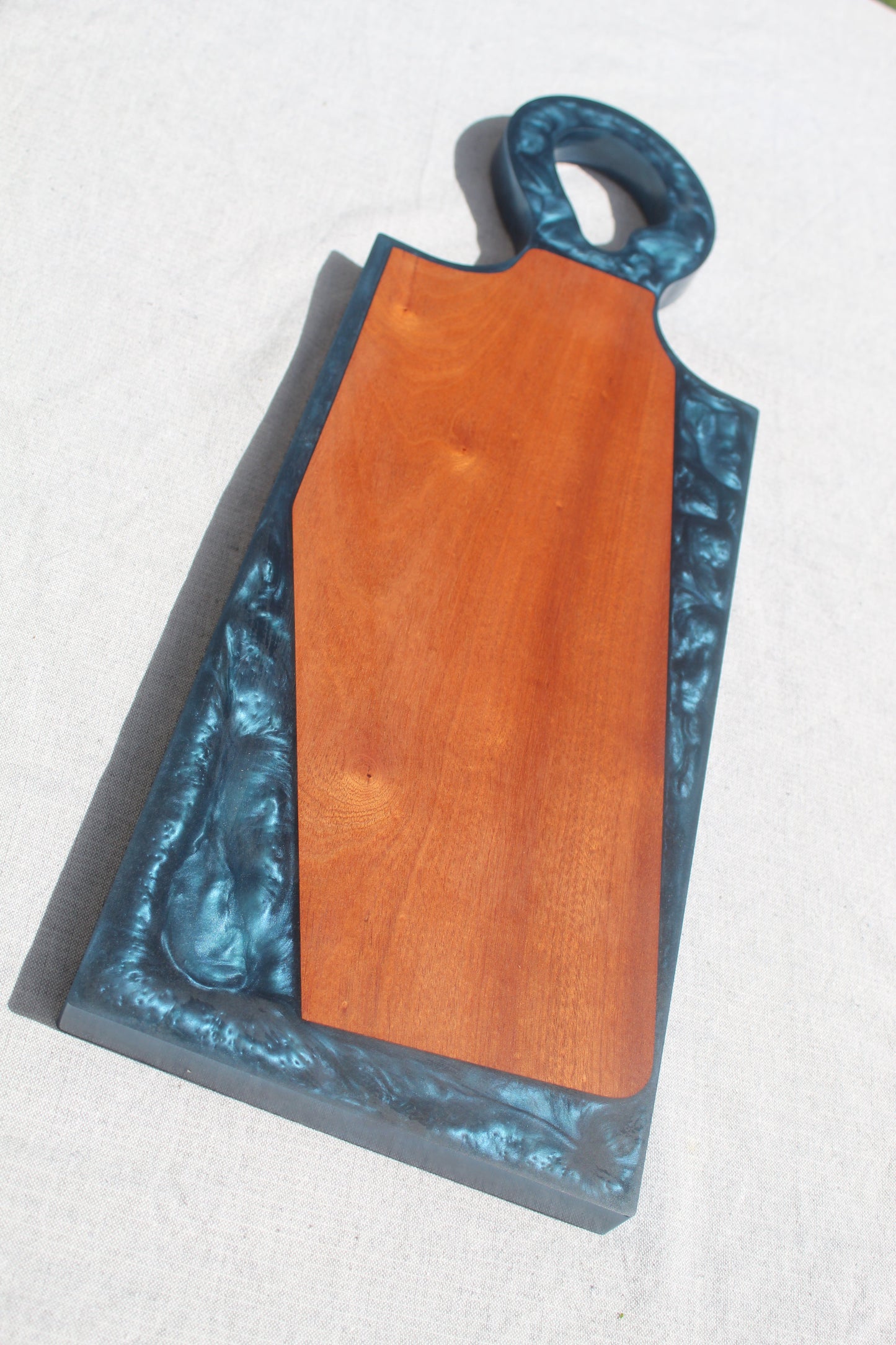 Handcrafted Charcuterie/Cutting Board - African Sapele Wood