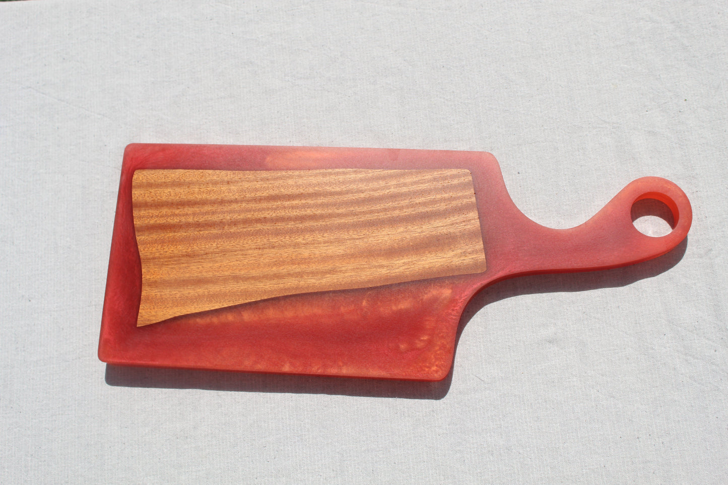 Handcrafted Charcuterie/Cutting Board - African Sapele Wood