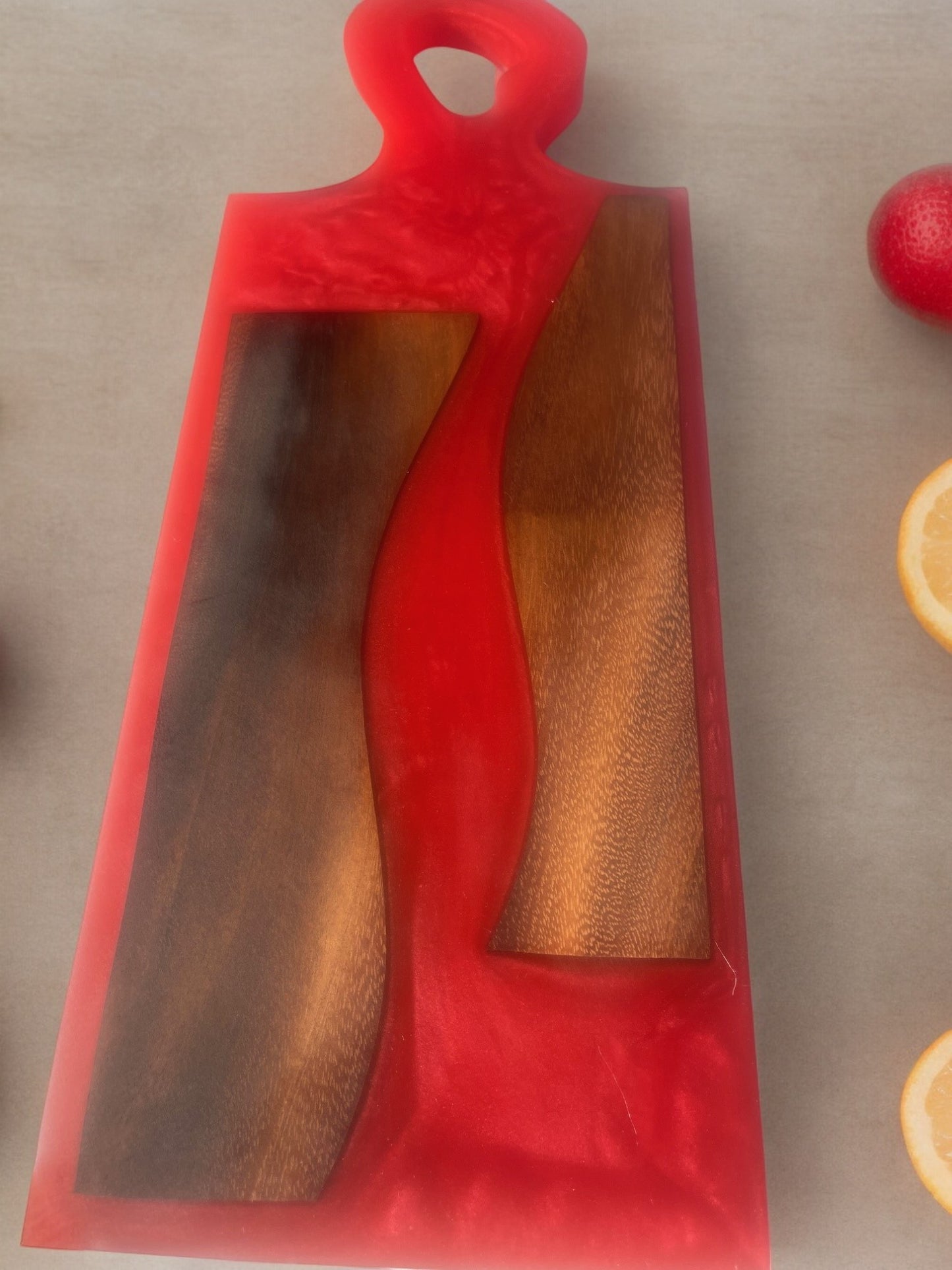 Handcrafted Charcuterie/Cutting Board - Hawaiian Monkeypod Wood