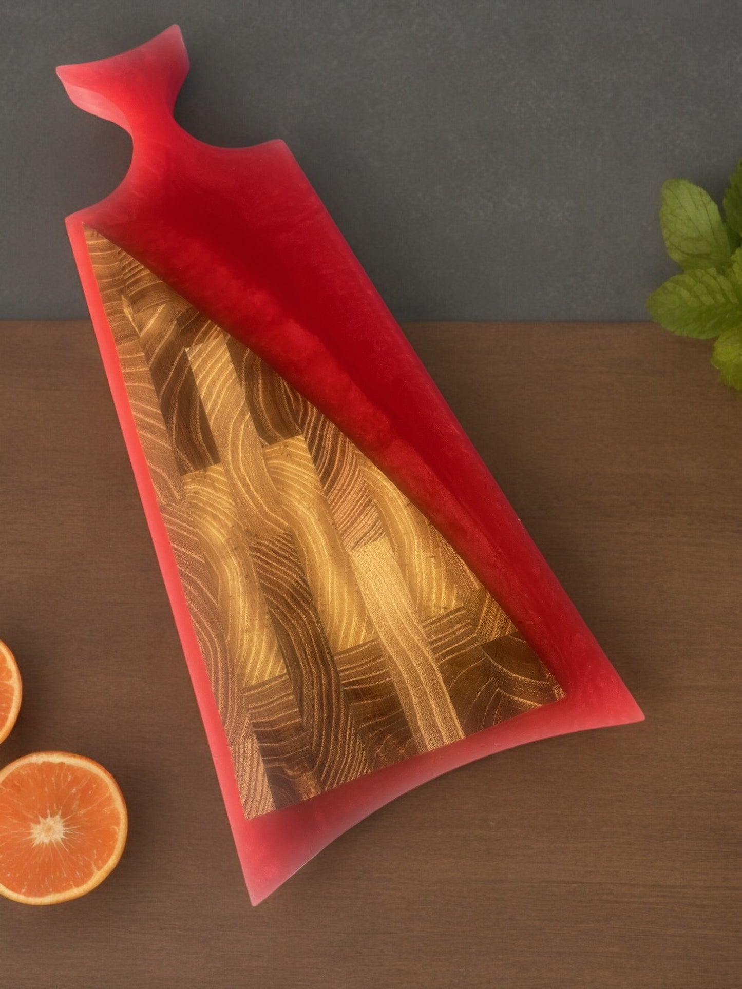 Handcrafted Charcuterie/Cutting Board - Teak Wood