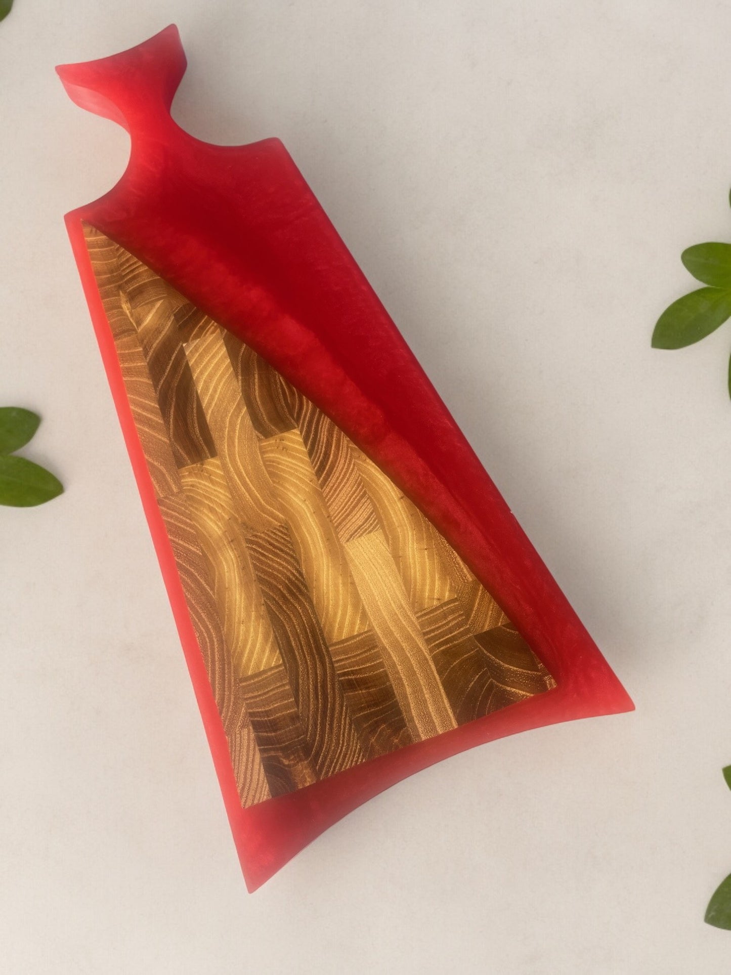 Handcrafted Charcuterie/Cutting Board - Teak Wood