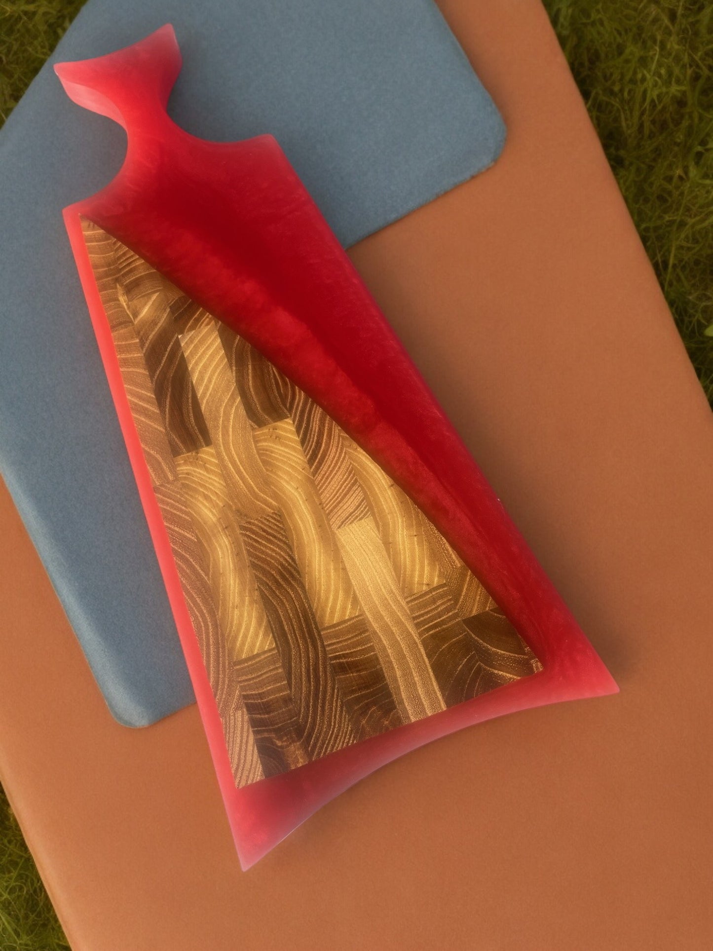 Handcrafted Charcuterie/Cutting Board - Teak Wood