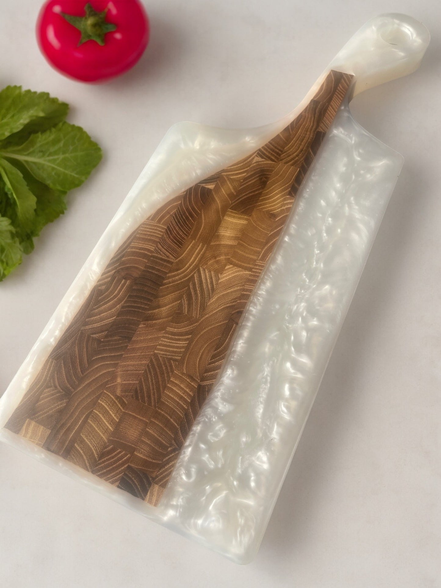 Handcrafted Charcuterie/Cutting Board - Teak Wood