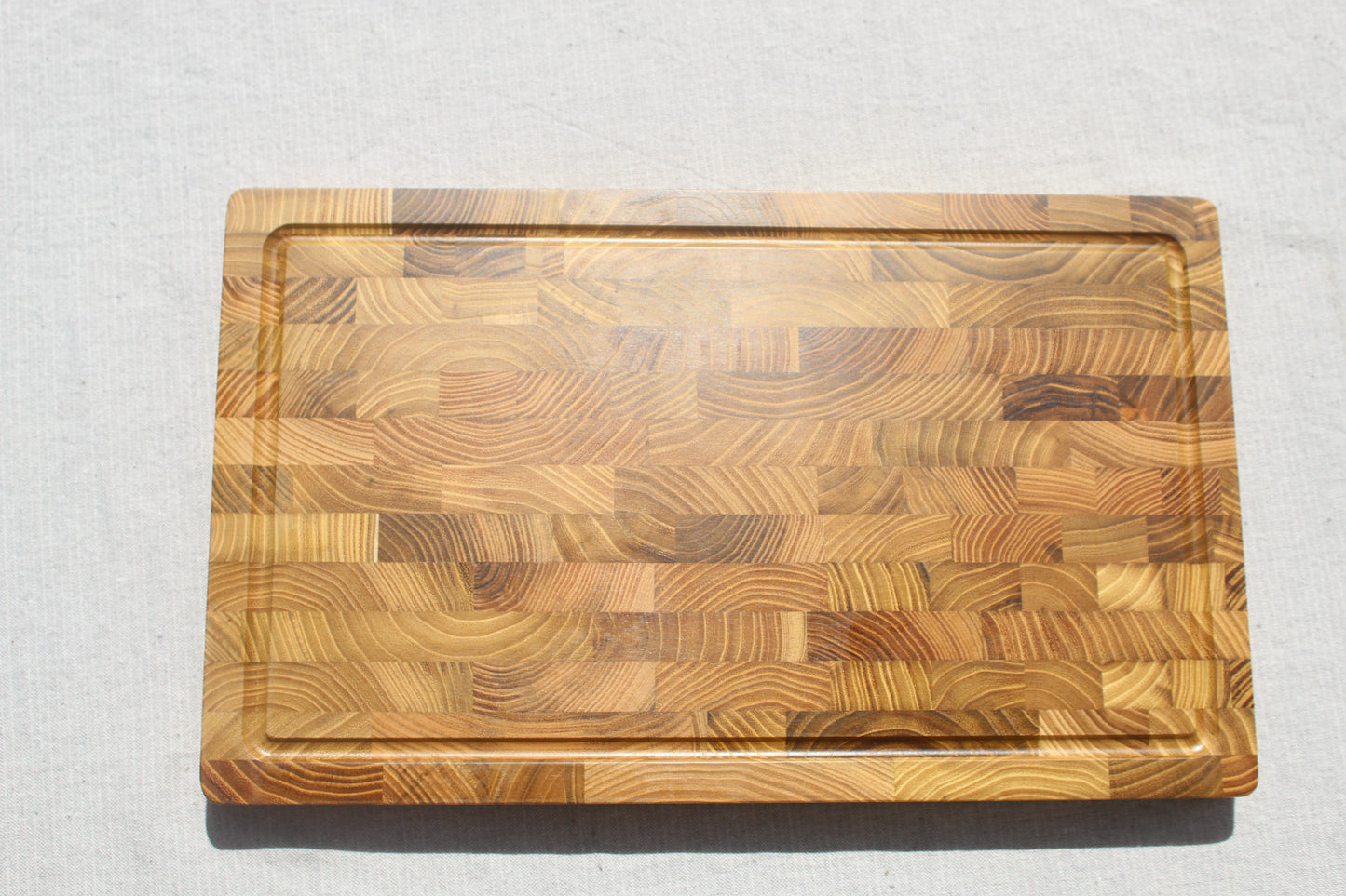 Teak End Grain Butcher Block Cutting Board